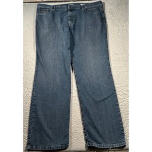 Alberto Jeans Mens 42x33 Blue Comfort Fit Tommy T400 Denim Straight Leg Pants‎